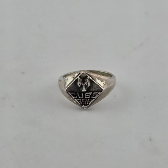BOY SCOUTS OF AMERICA RING 925 STERLING SILVER CUB SCOUT SZ 5.5 VINTAGE USA - Picture 9 of 10